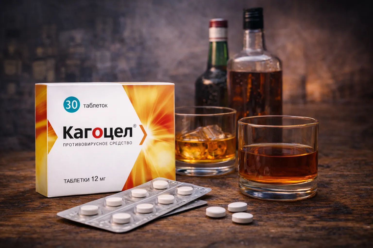 Кагоцел и алкоголь