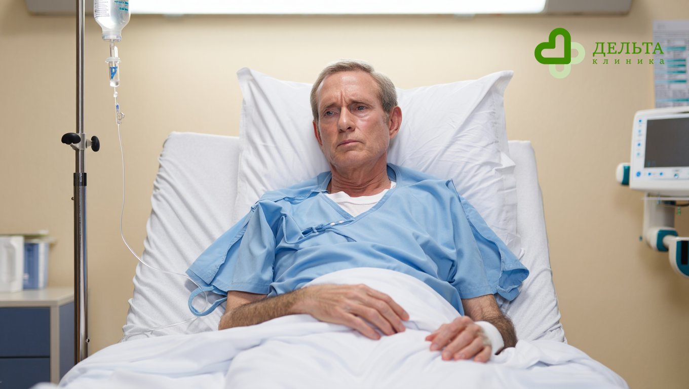 Пациент с признаками истощения в клинической среде